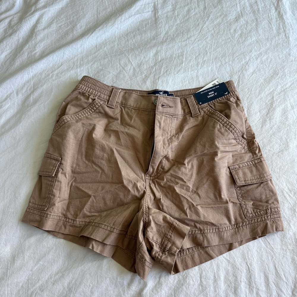 Hollister Brown High-Rise Shorts